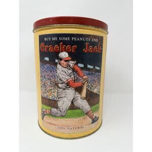 VTG Cracker Jack Collectors Tin 1991 Limited Edition Container 2nd In Series